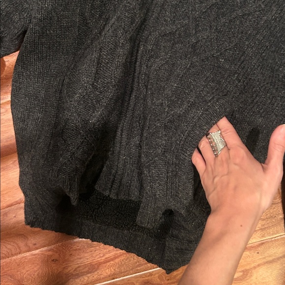 Carriag Donn Ireland 100% Pure New Wool Chunky Knit Zip Up Sweater - Picture 3 of 7